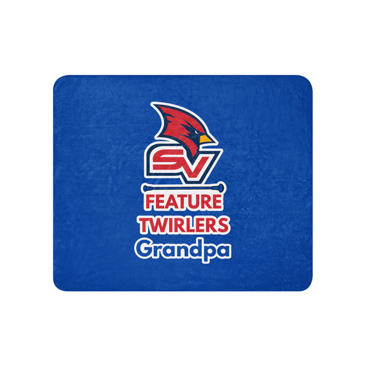 Sherpa Blanket | SVSU Feature twirlers | Grandpa Logo