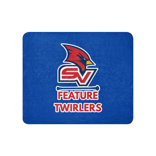 Sherpa Blanket | SVSU Feature twirlers | Icon Logo