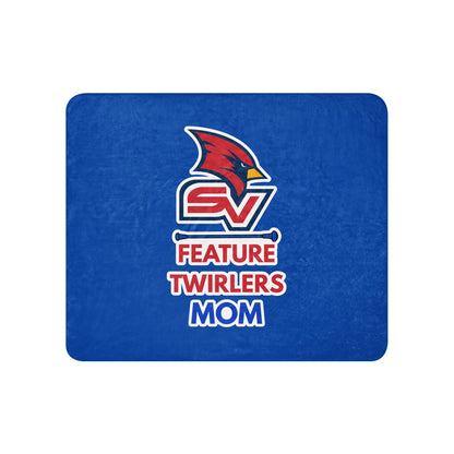 Sherpa Blanket | SVSU Feature twirlers | Mom Logo