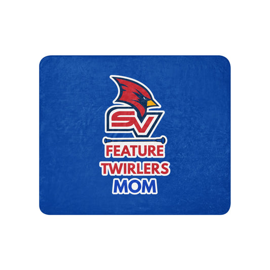 Sherpa Blanket | SVSU Feature twirlers | Mom Logo