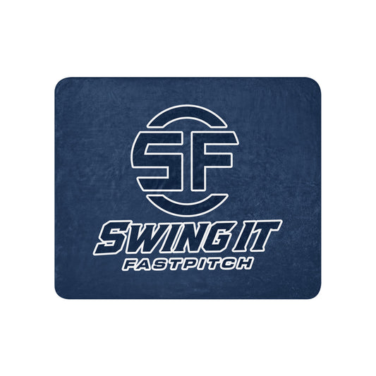 Sherpa Blanket | Swing It Fastpitch | Crest Logo