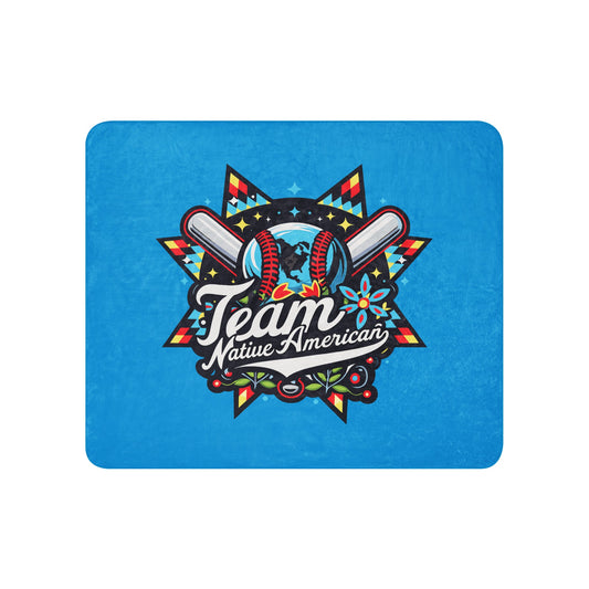 Sherpa Blanket | Team Native American | Tribal Emblem Logo