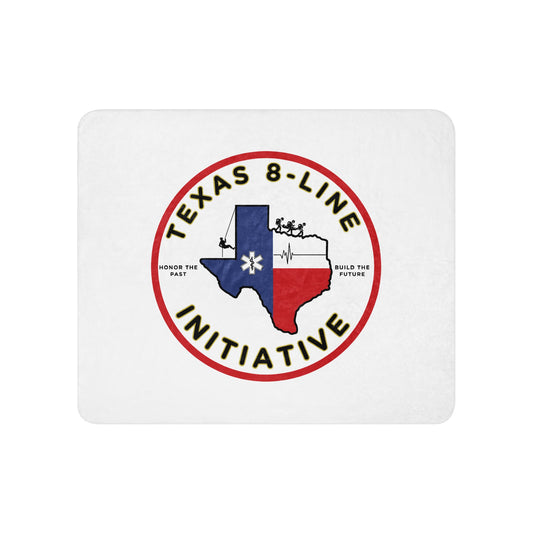 Sherpa Blanket | Texas 8 - Line Initiative | Badge Logo
