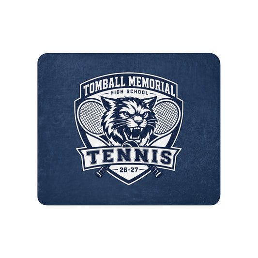 Sherpa Blanket | TMHS Tennis | Shield Logo