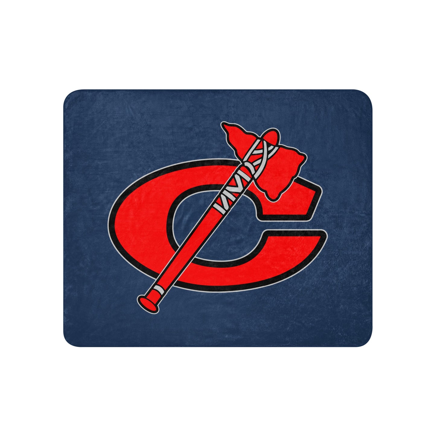 Sherpa Blanket | Tomahawks | Emblem Logo