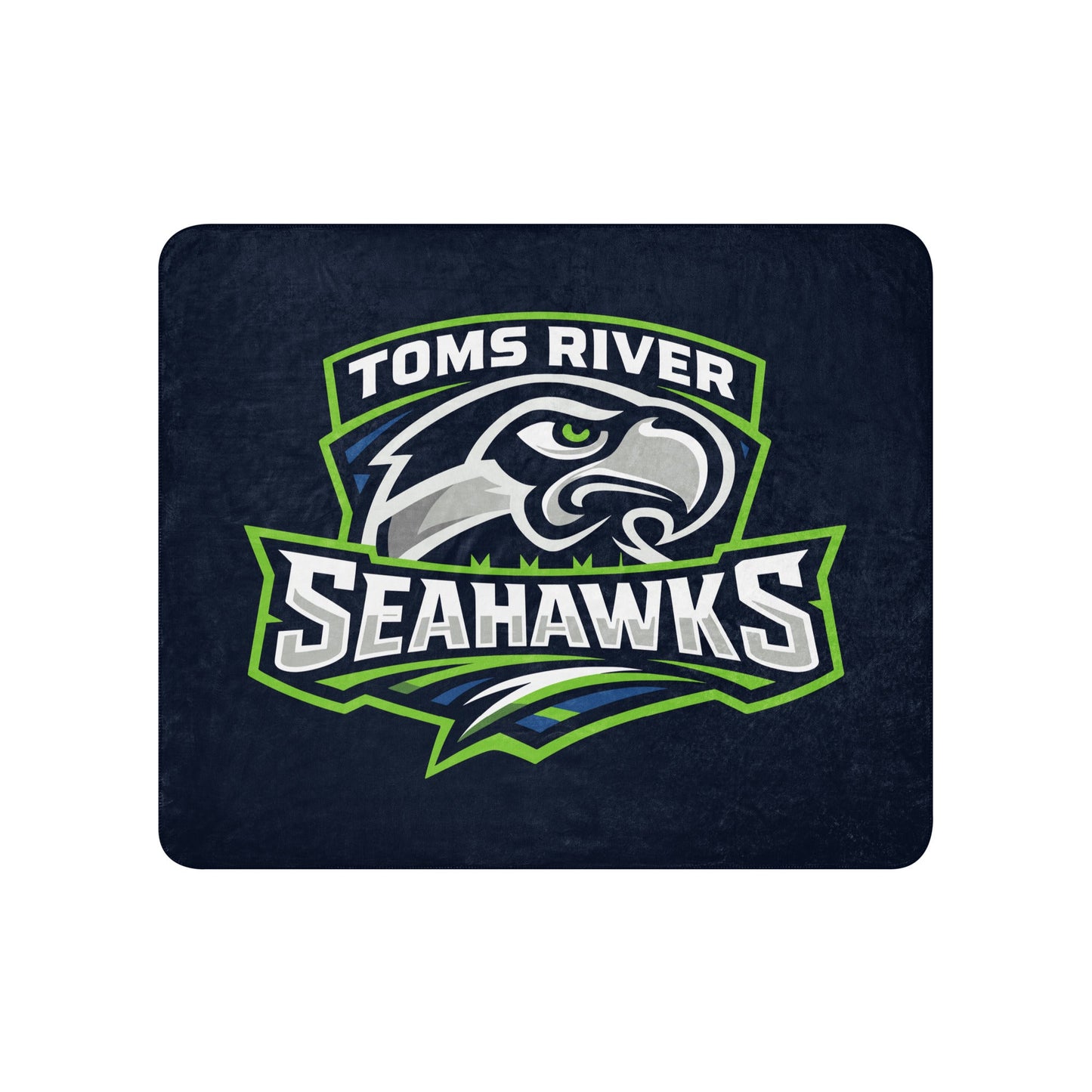 Sherpa Blanket | Toms River Seahawks | Mascot Script Logo