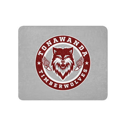 Sherpa Blanket | Tonawanda High School Track and Field | Mascot Badge Logo