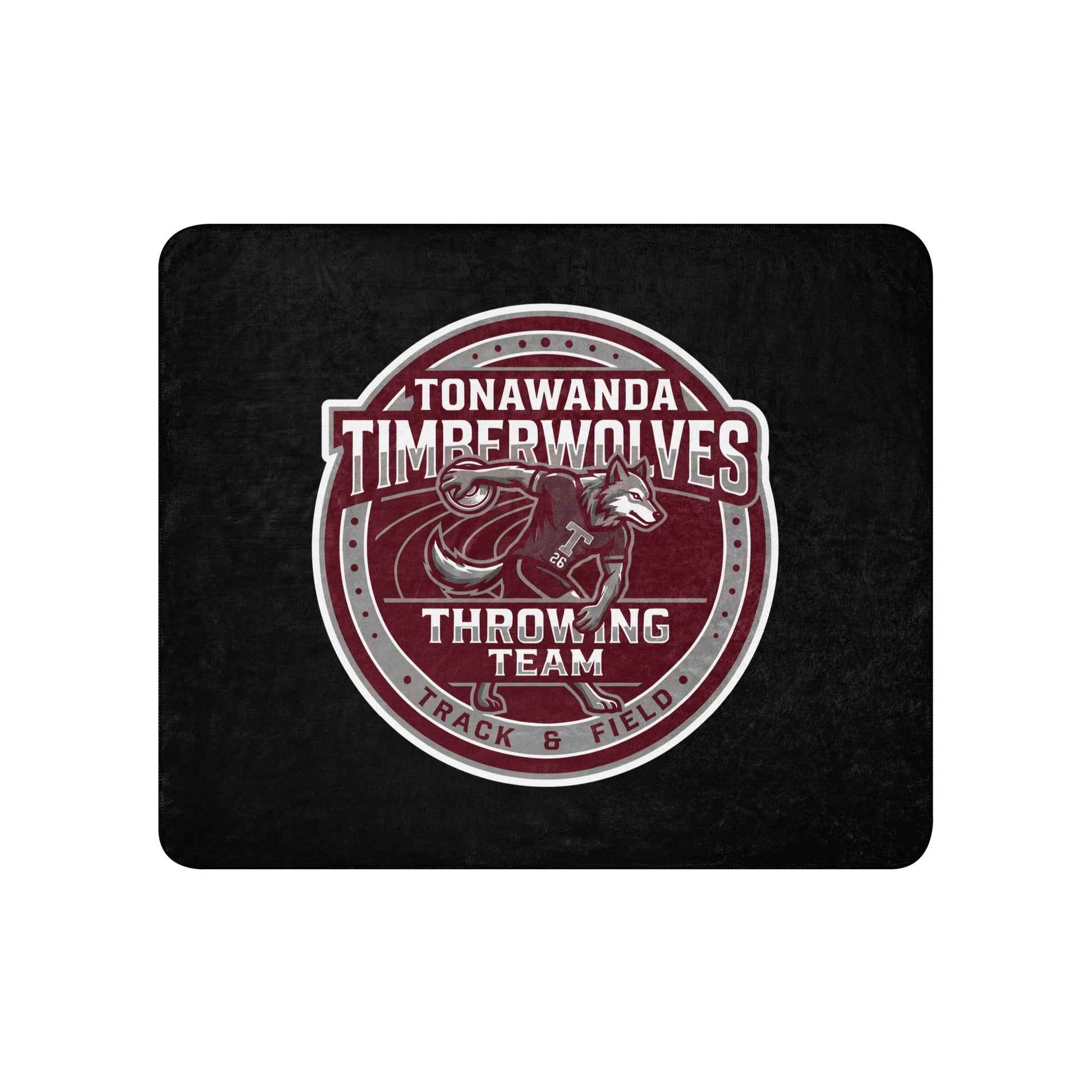 Sherpa Blanket | Tonawanda High School Track and Field | Throwing Team Logo
