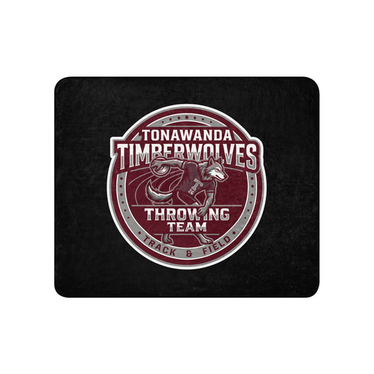 Sherpa Blanket | Tonawanda High School Track and Field | Throwing Team Logo