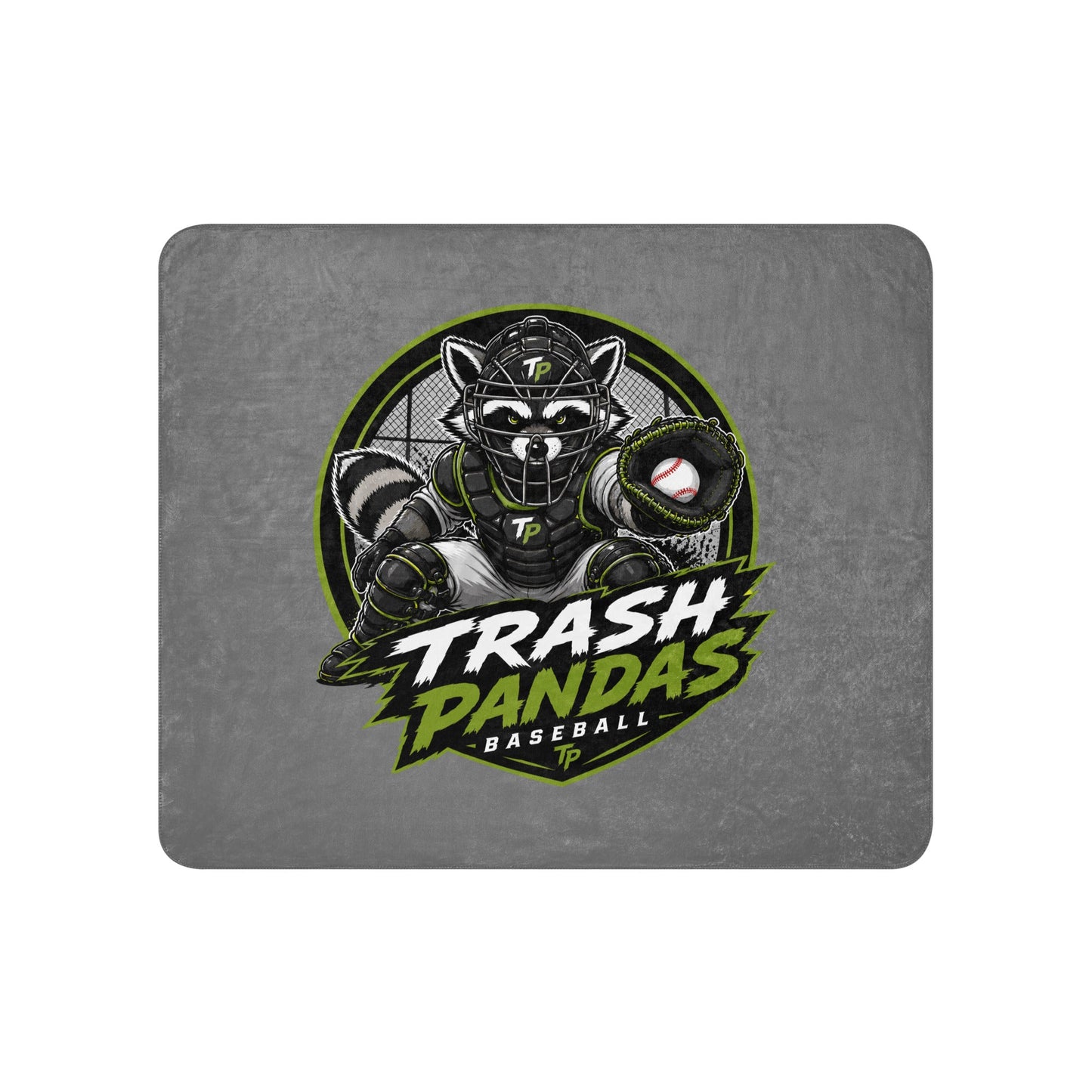 Sherpa Blanket | Trash Pandas Baseball Organization | Athletics Logo