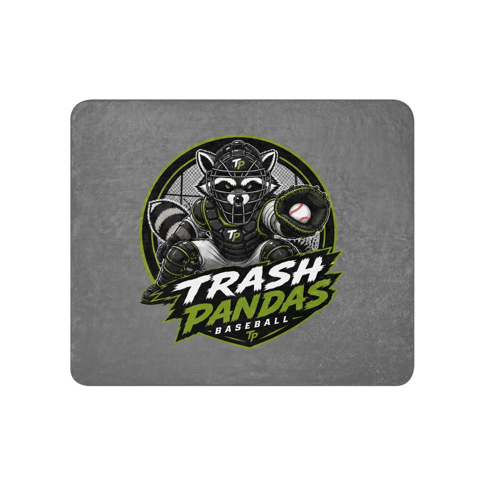 Sherpa Blanket | Trash Pandas Baseball Organization | Athletics Logo