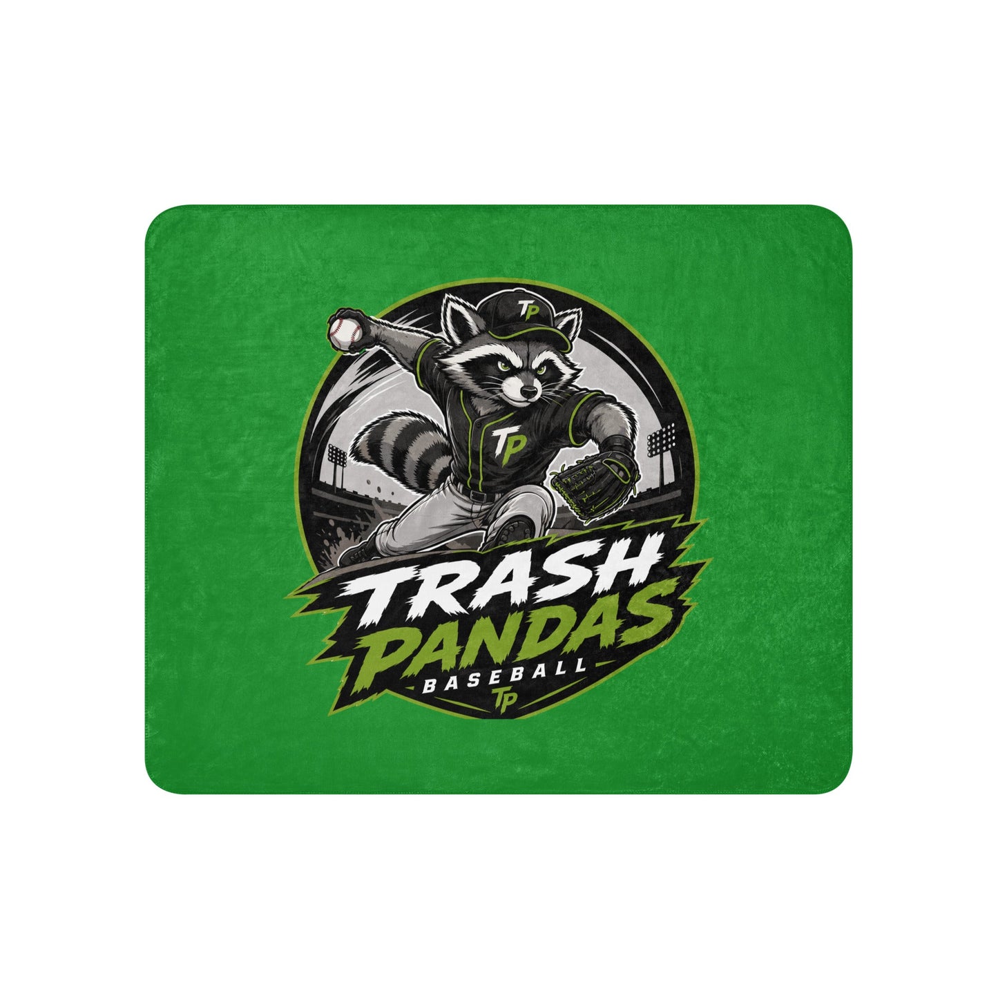 Sherpa Blanket | Trash Pandas Baseball Organization | Vanguard Logo