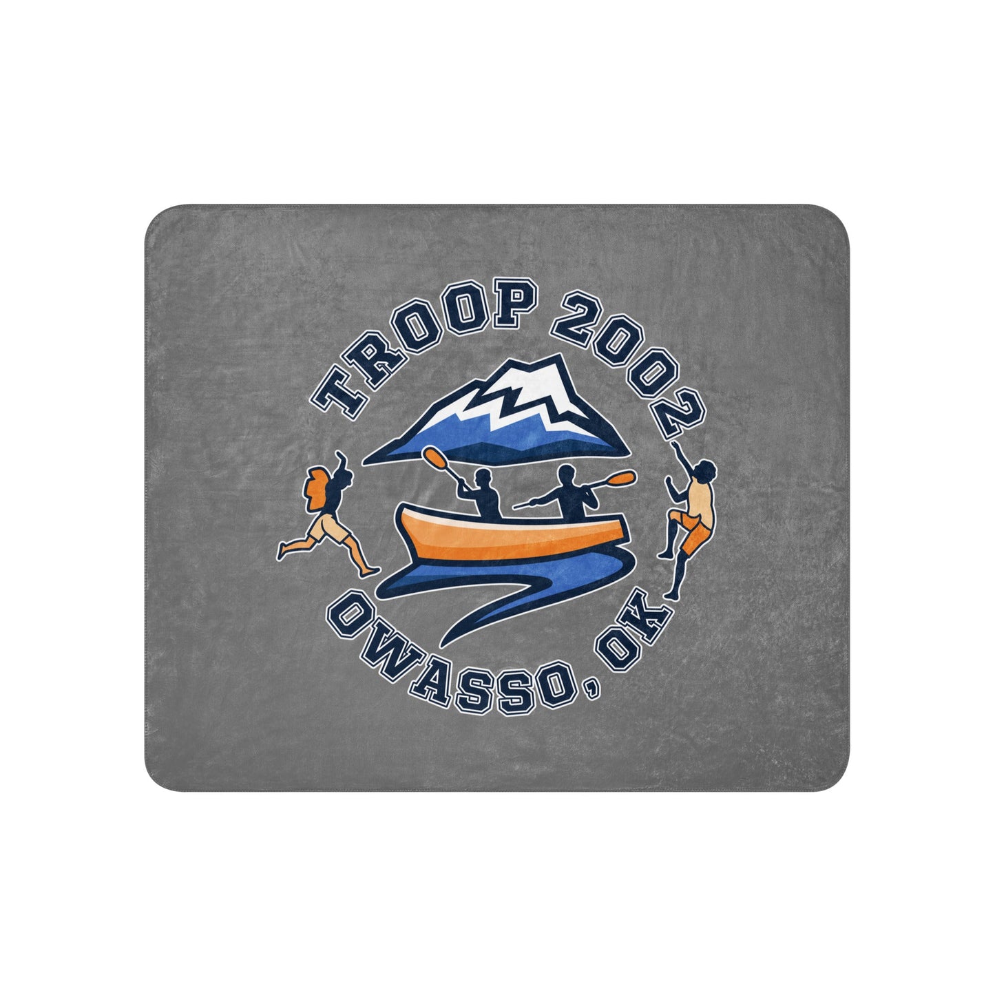 Sherpa Blanket | Troop 2002 | Trailblazer Crest Logo