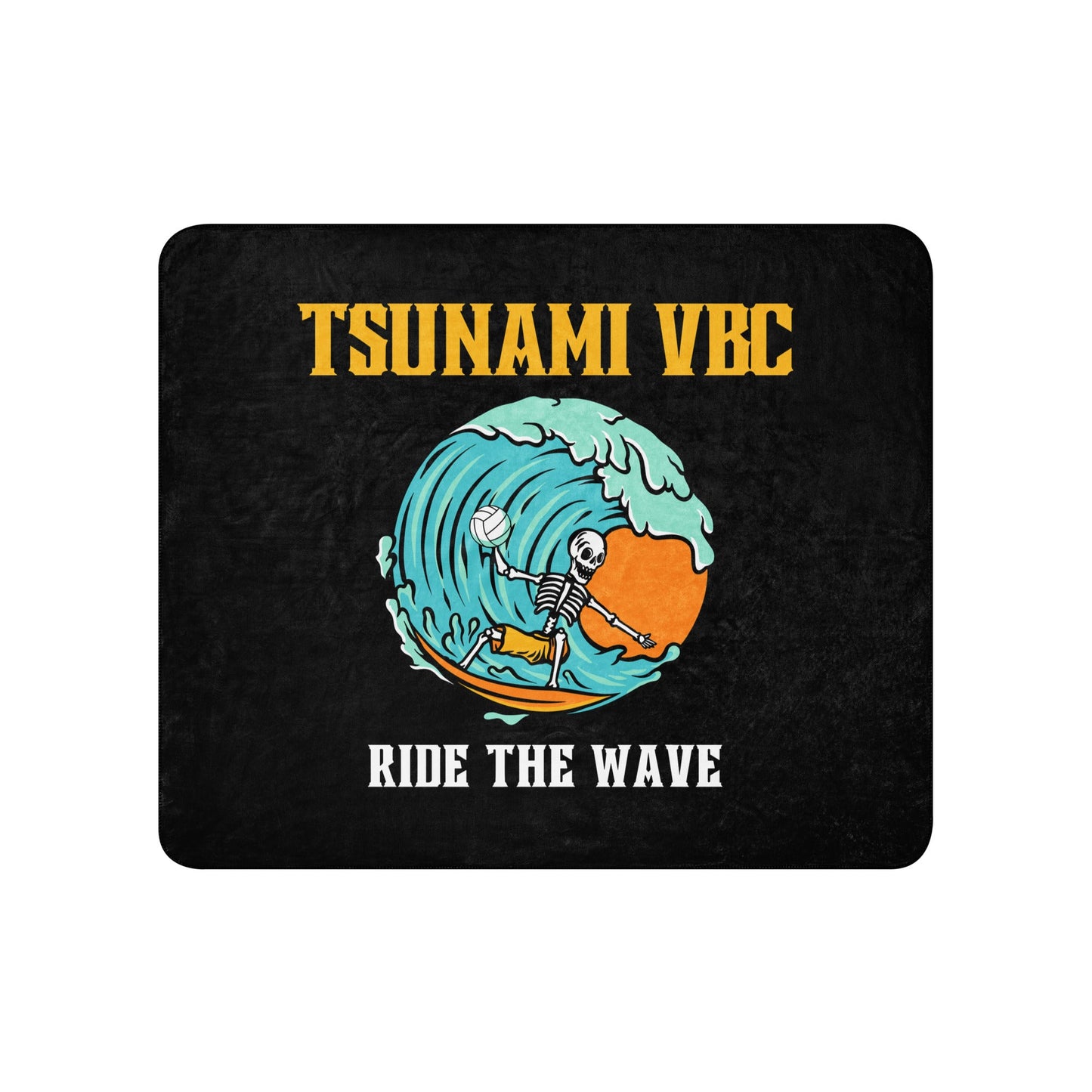 Sherpa Blanket | Tsunami Volleyball Club | Surf Wave VBC Logo