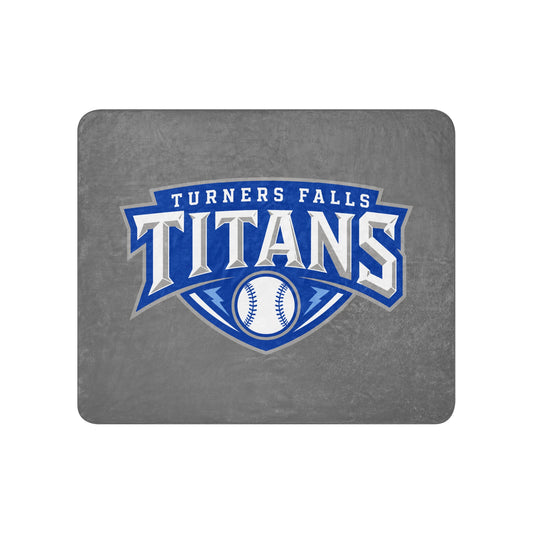 Sherpa Blanket | Turners Falls Titans | Titan Crest Logo