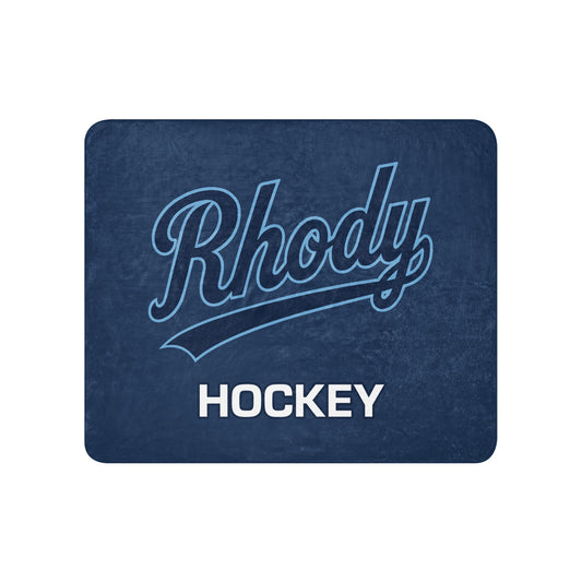 Sherpa Blanket | URI Men’s Hockey | Athletics Logo