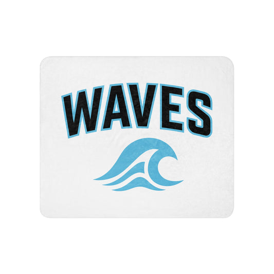 Sherpa Blanket | Waves Basketball