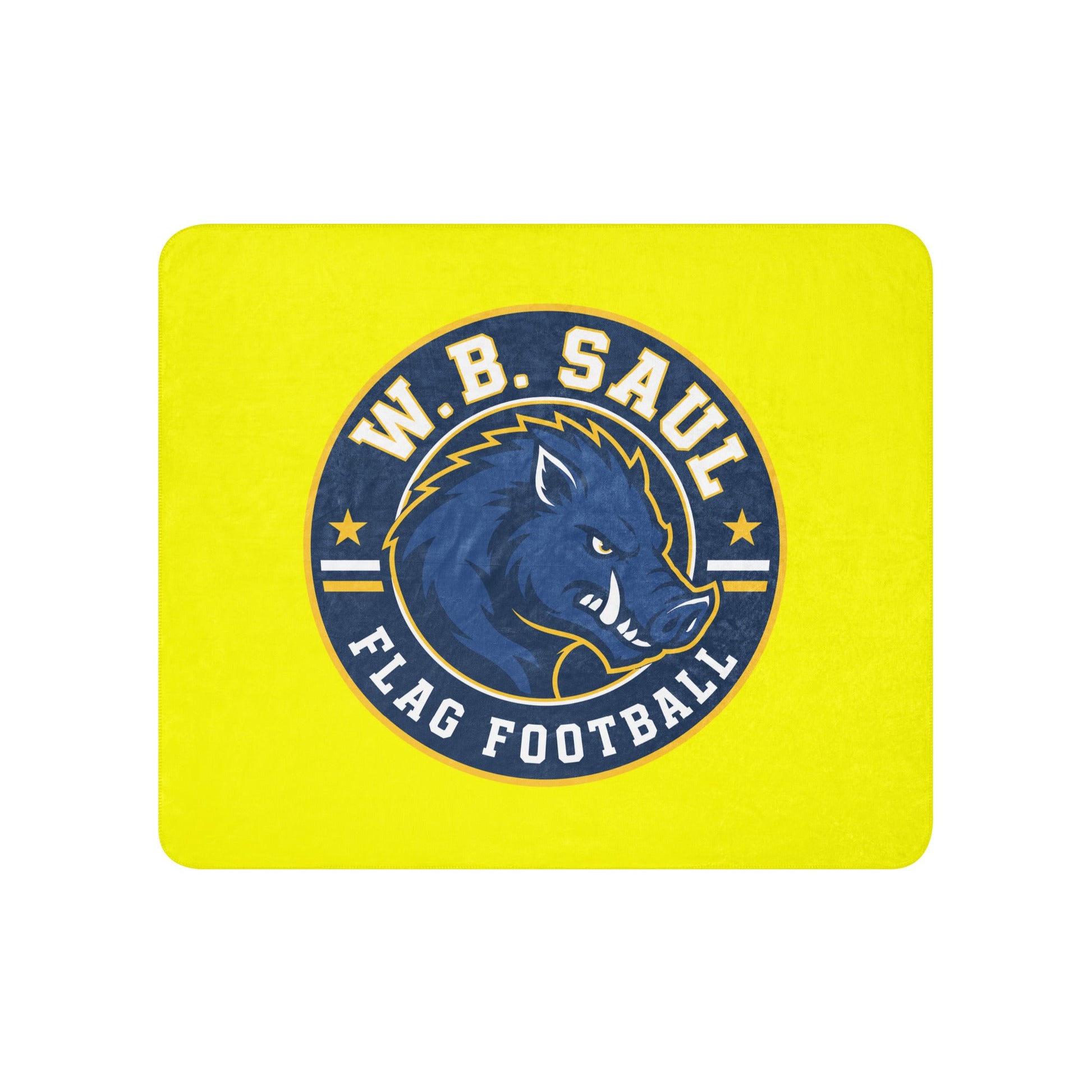 Sherpa Blanket | W.B.Saul Razorbacks | Badge Logo