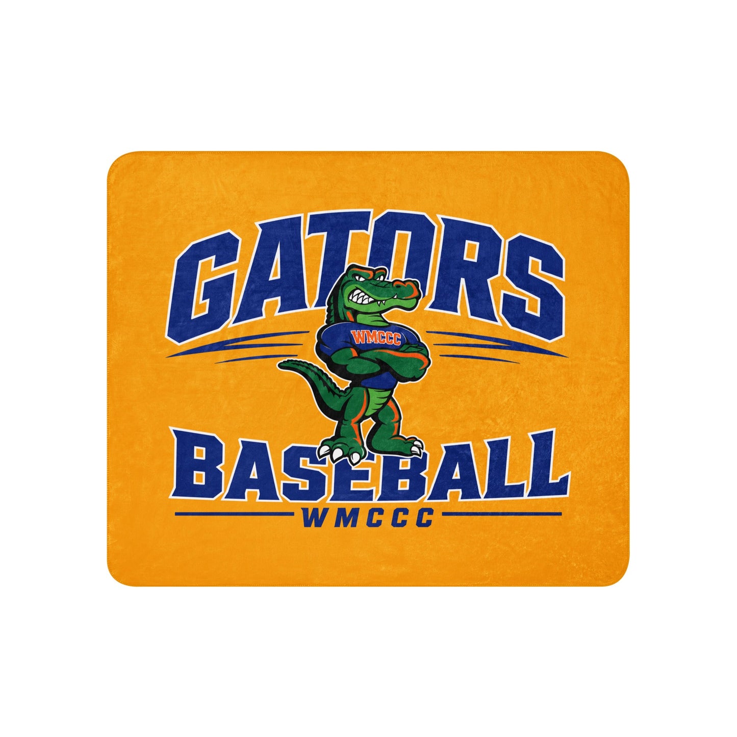 Sherpa Blanket | West Memphis Community Christian College Gators | Emblem Logo