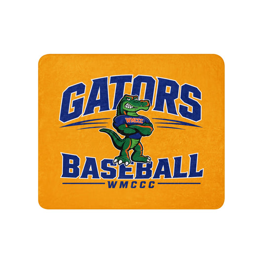 Sherpa Blanket | West Memphis Community Christian College Gators | Emblem Logo