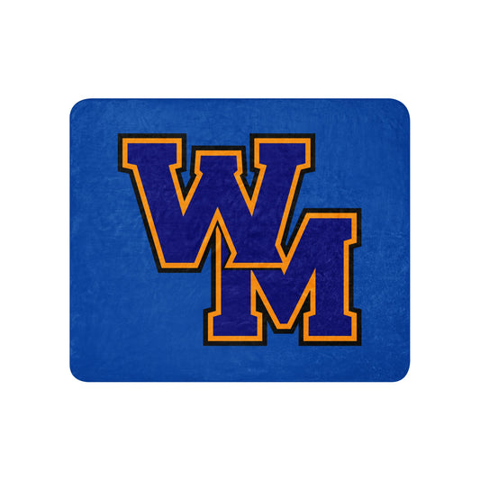 Sherpa Blanket | West Memphis Community Christian College Gators | WM-Mark Logo