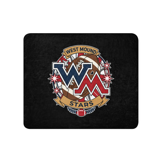 Sherpa Blanket | West Mound Stars | Vanguard Logo