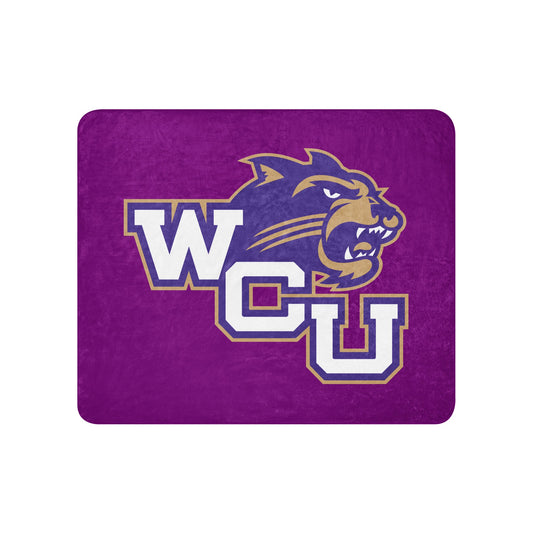 Sherpa Blanket | Western Carolina Ultimate | Battle Athletics Logo