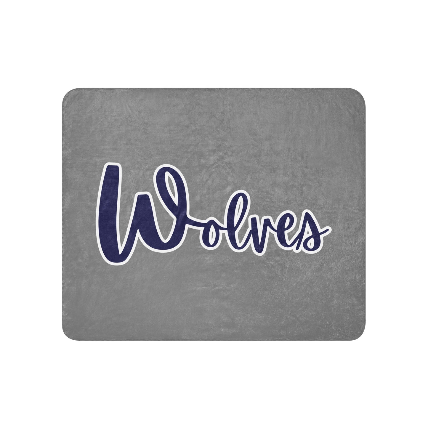 Sherpa Blanket | White Mountain School | Script Logo