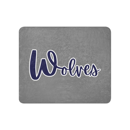 Sherpa Blanket | White Mountain School | Script Logo