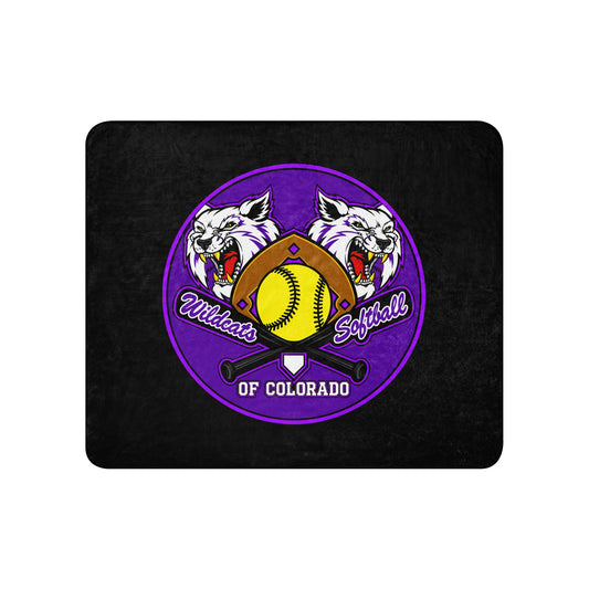 Sherpa Blanket | Wildcats Softball | Badge Logo