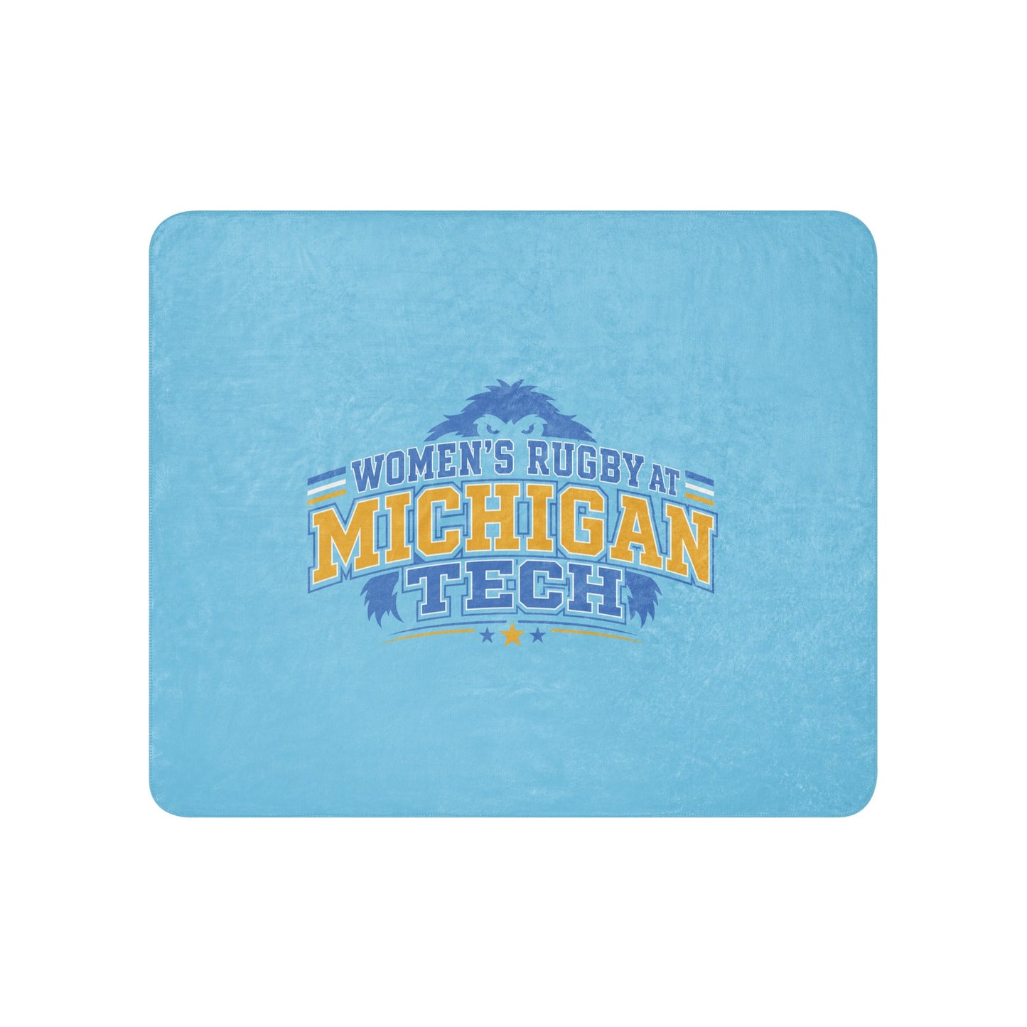 Sherpa Blanket | Women’s Rugby at Michigan Tech | Varsity Crest Logo
