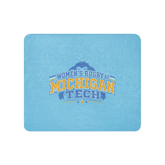 Sherpa Blanket | Women’s Rugby at Michigan Tech | Varsity Crest Logo