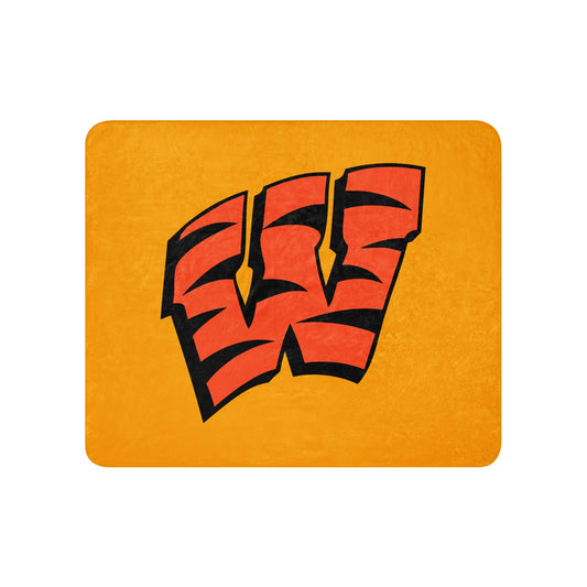 Sherpa Blanket | Woodlake Boys Basketball | W Crest Logo