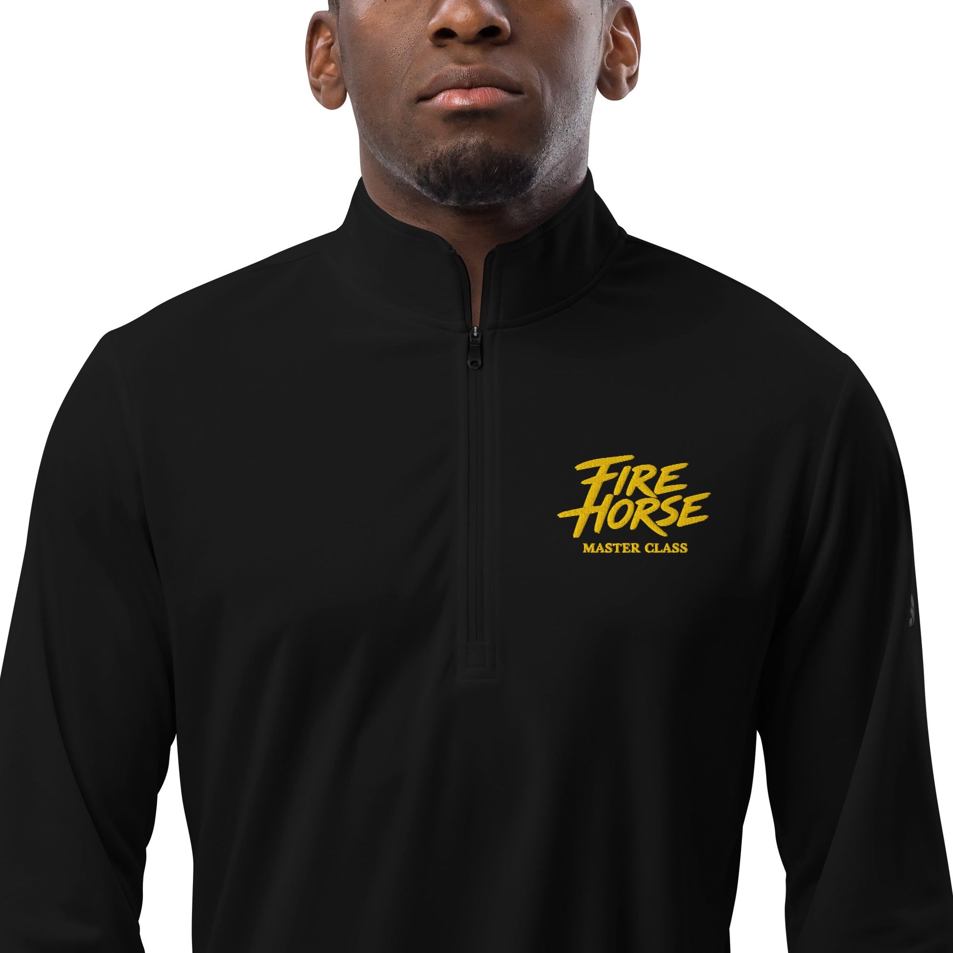 Signature | Adidas Quarter-Zip Pullover | Fire Horse Masters | Script Logo