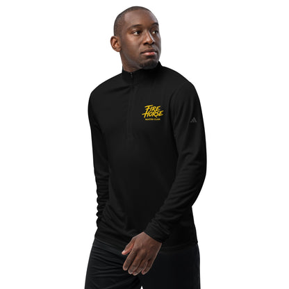 Signature | Adidas Quarter-Zip Pullover | Fire Horse Masters | Script Logo