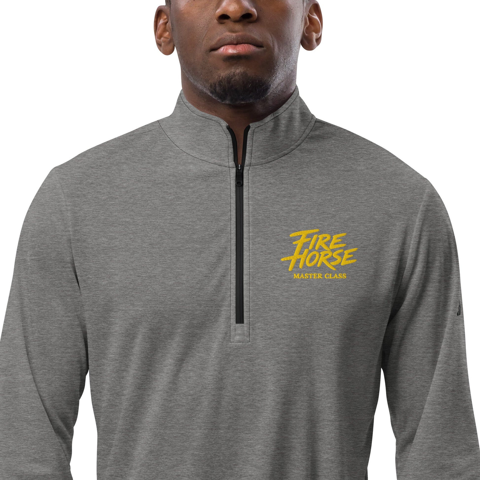 Signature | Adidas Quarter-Zip Pullover | Fire Horse Masters | Script Logo