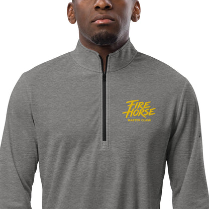 Signature | Adidas Quarter-Zip Pullover | Fire Horse Masters | Script Logo