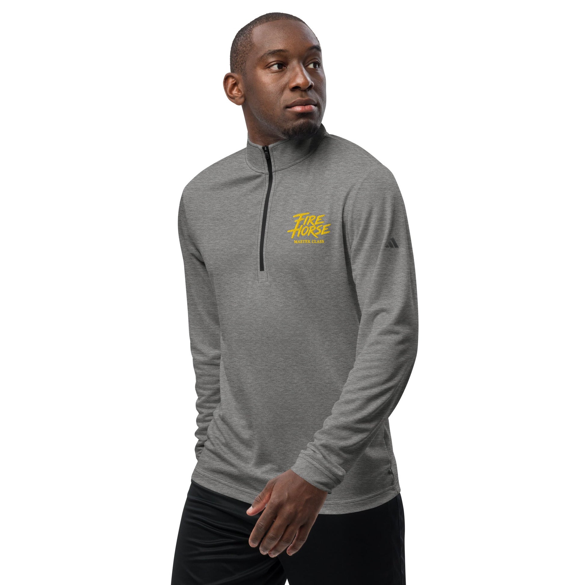 Signature | Adidas Quarter-Zip Pullover | Fire Horse Masters | Script Logo