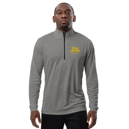 Signature | Adidas Quarter-Zip Pullover | Fire Horse Masters | Script Logo