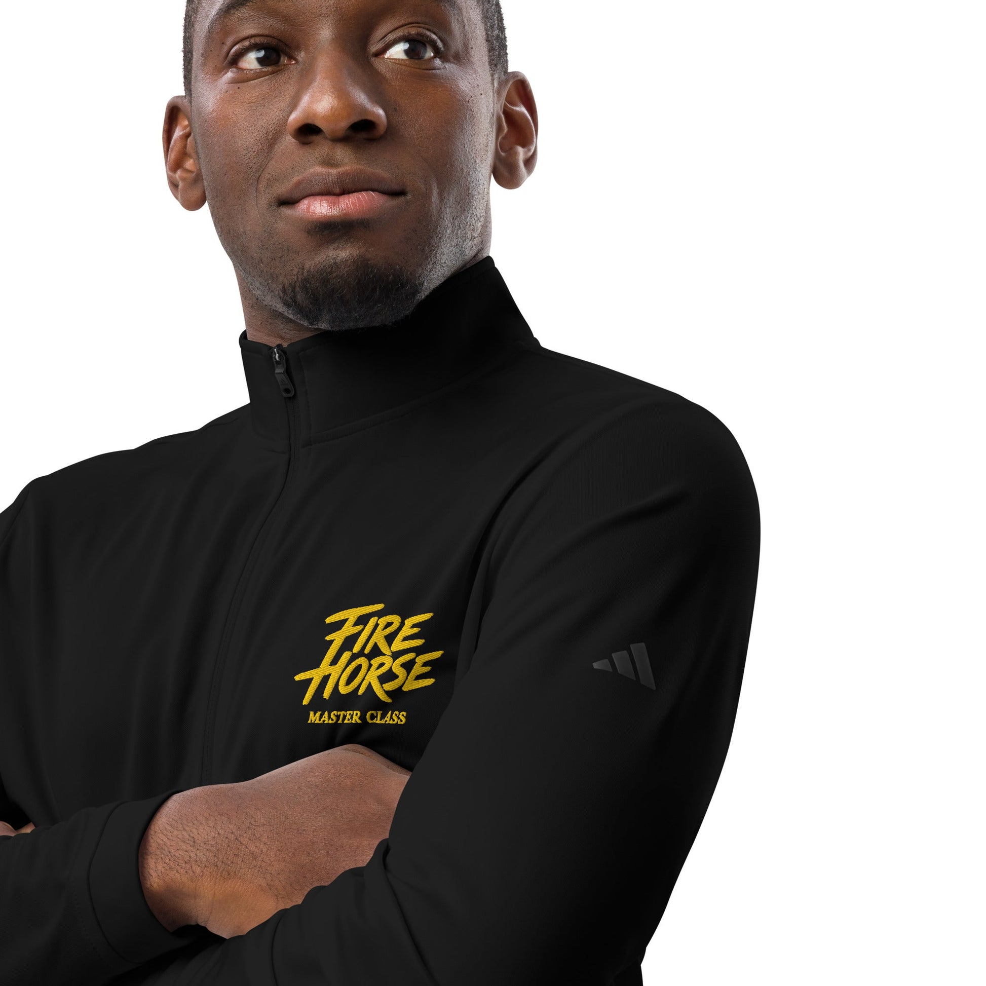 Signature | Adidas Quarter-Zip Pullover | Fire Horse Masters | Script Logo