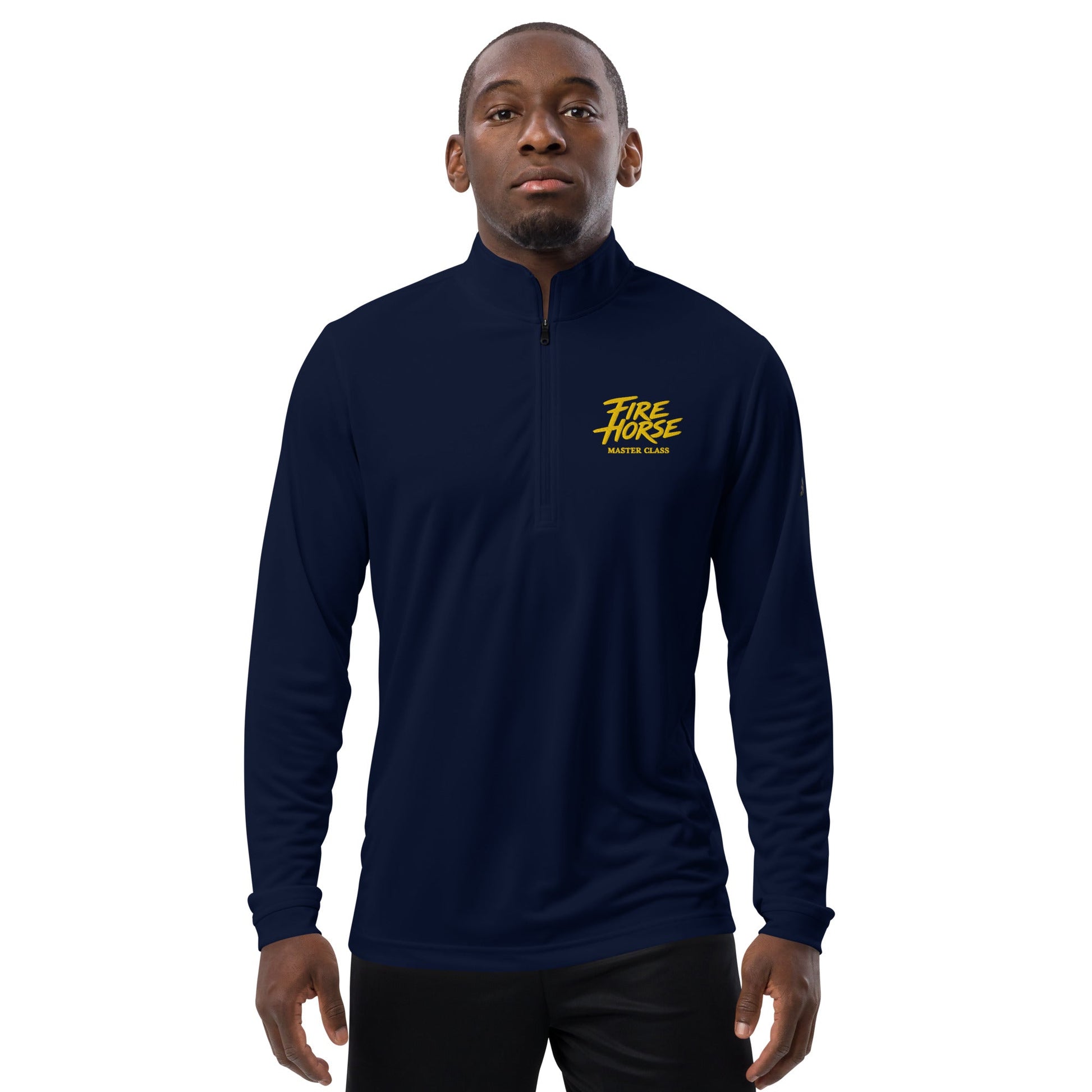 Signature | Adidas Quarter-Zip Pullover | Fire Horse Masters | Script Logo
