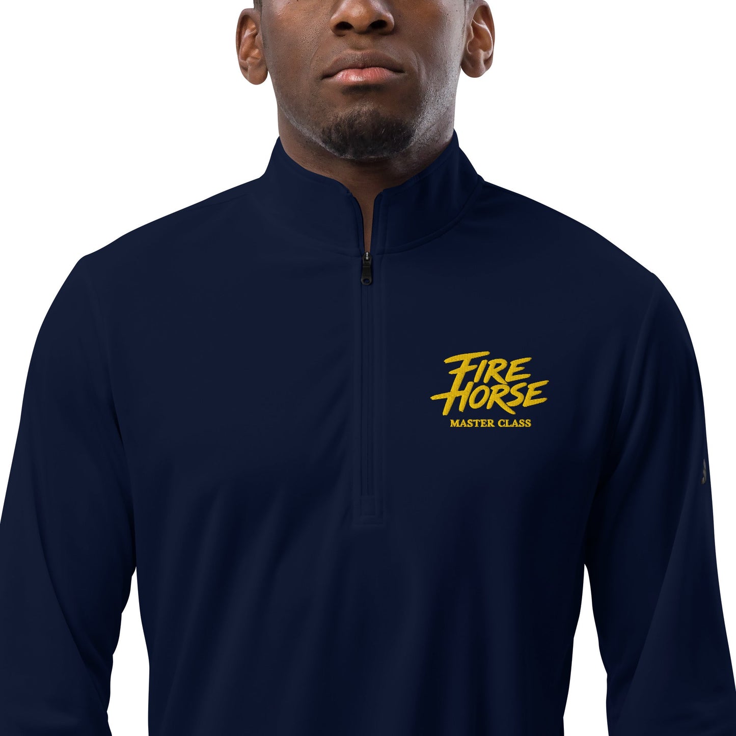 Signature | Adidas Quarter-Zip Pullover | Fire Horse Masters | Script Logo