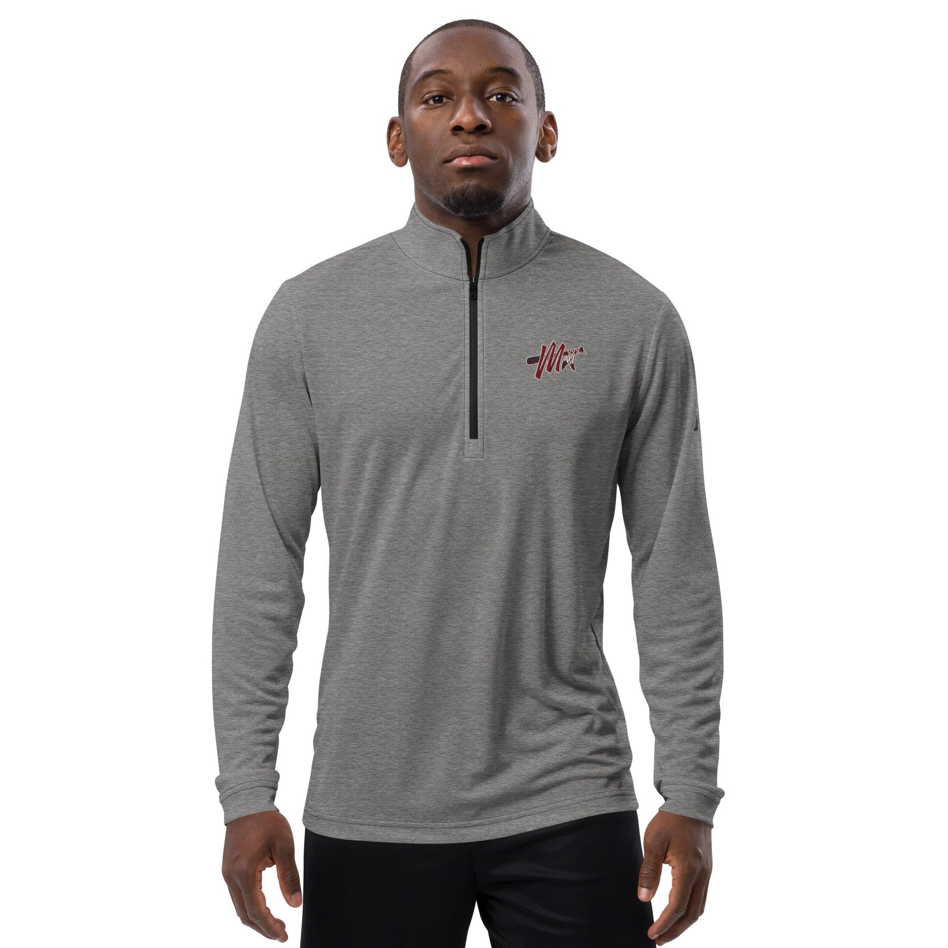 Signature | Adidas Quarter - Zip Pullover | Mohawks | M - Mark Logo