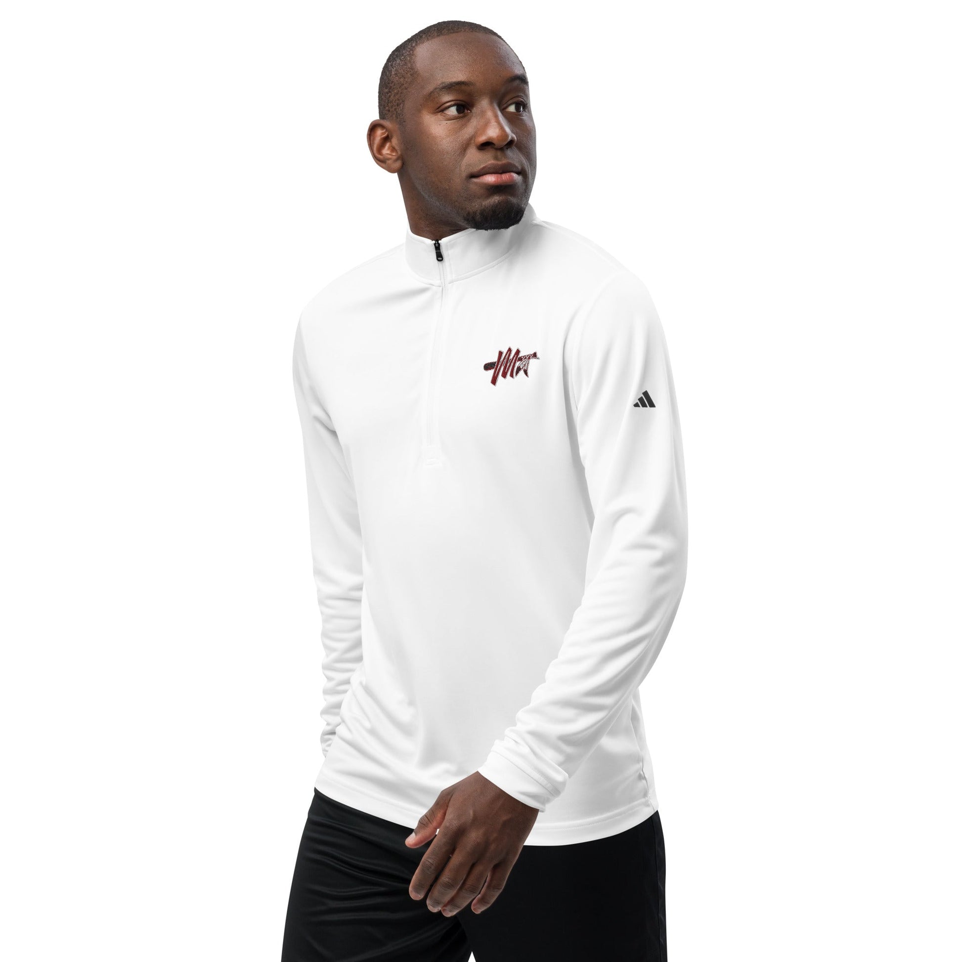 Signature | Adidas Quarter - Zip Pullover | Mohawks | M - Mark Logo