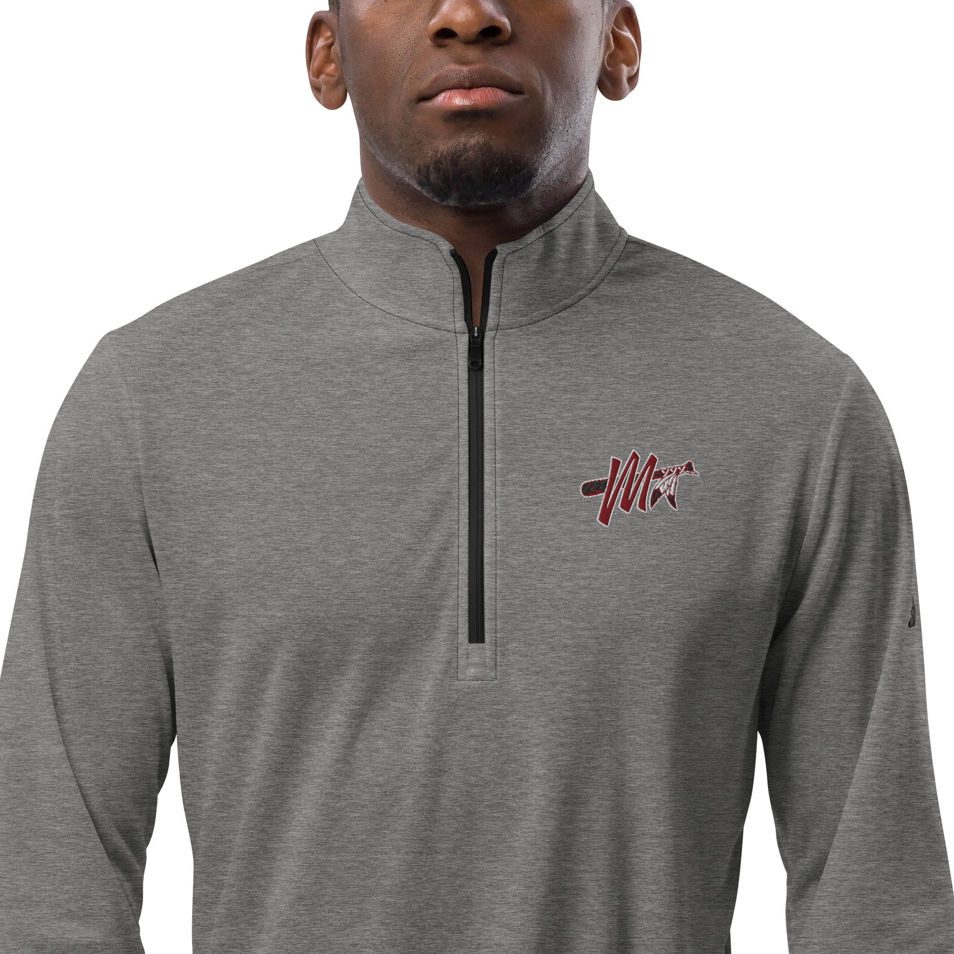 Signature | Adidas Quarter - Zip Pullover | Mohawks | M - Mark Logo