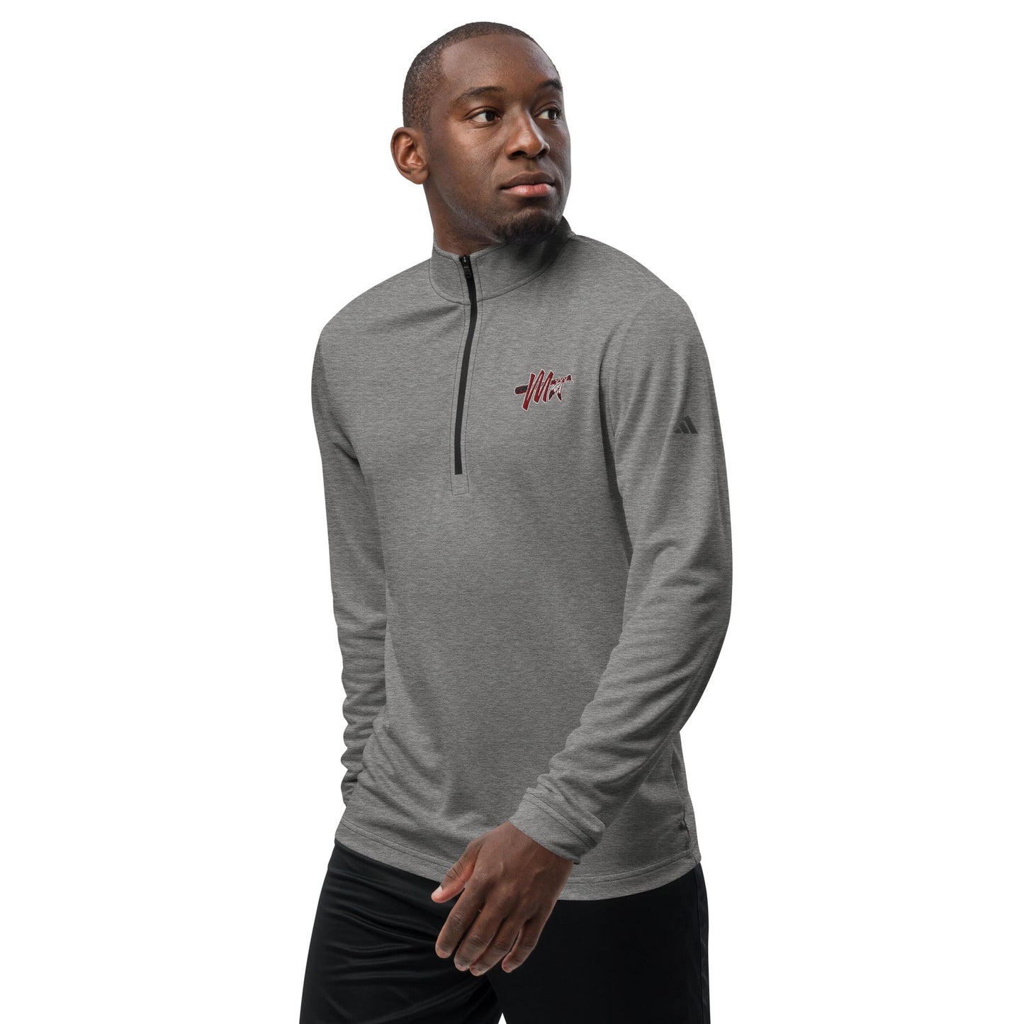 Signature | Adidas Quarter - Zip Pullover | Mohawks | M - Mark Logo
