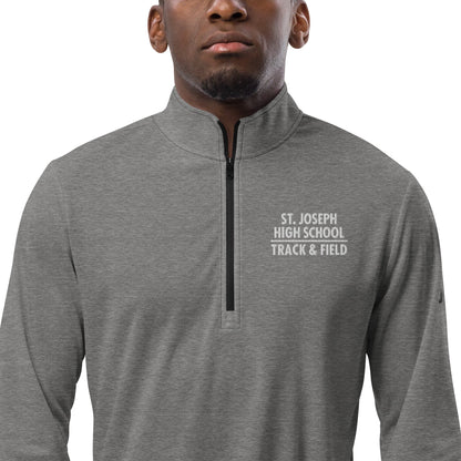 Signature | Adidas Quarter-Zip Pullover | St. Joseph High School - Track & Field | Crest Logo