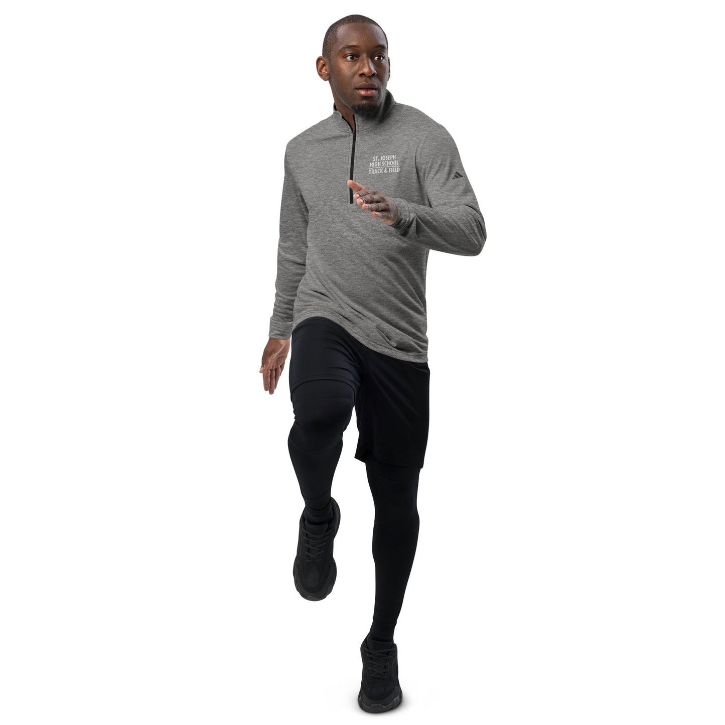 Signature | Adidas Quarter-Zip Pullover | St. Joseph High School - Track & Field | Crest Logo