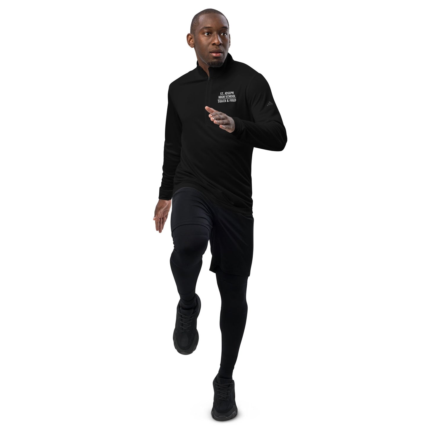Signature | Adidas Quarter-Zip Pullover | St. Joseph High School - Track & Field | Crest Logo