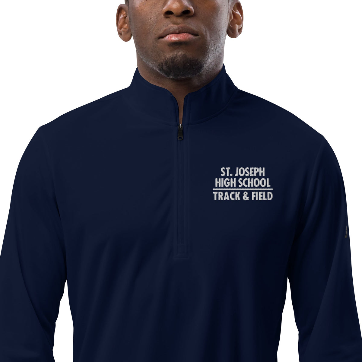Signature | Adidas Quarter-Zip Pullover | St. Joseph High School - Track & Field | Crest Logo